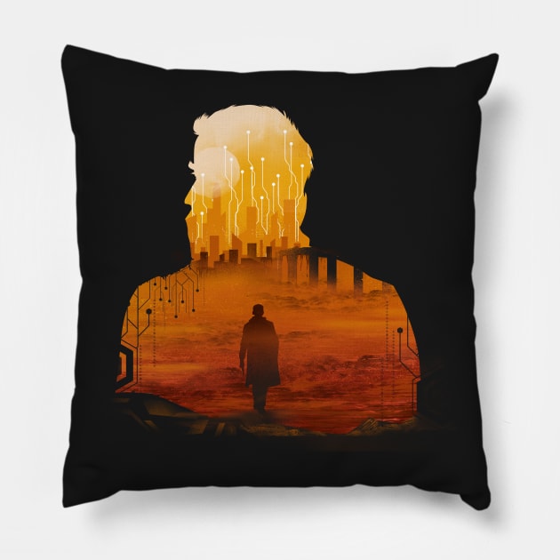 2049 Pillow by DANDINGEROZZ