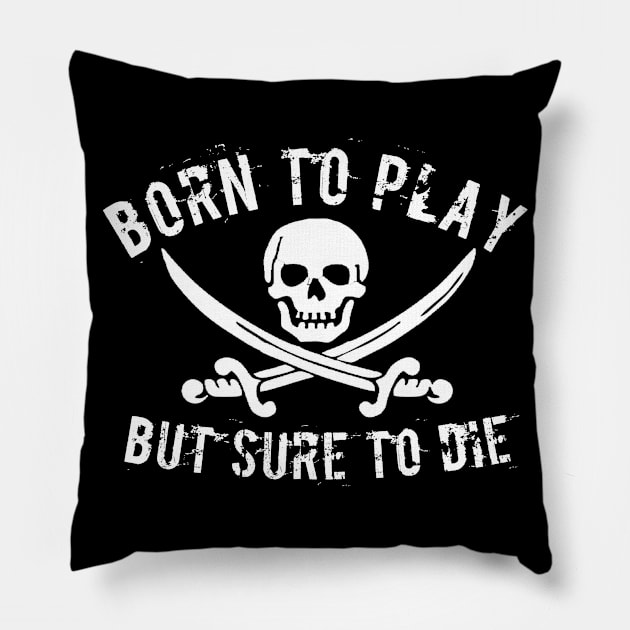 Pirate t-shirt designs Pillow by Coreoceanart