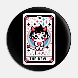 The Devil Tarot Card Kawaii Cute Anime Pin