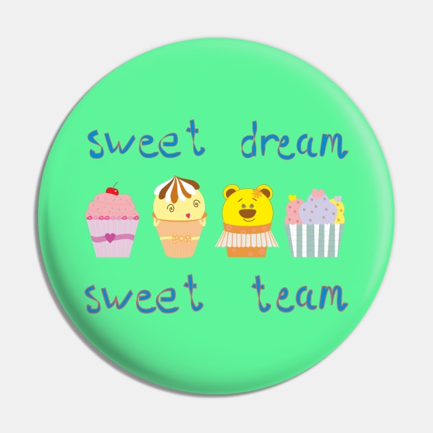 Four funny cakes: sweet dream, sweet team Pin by Evgeniya