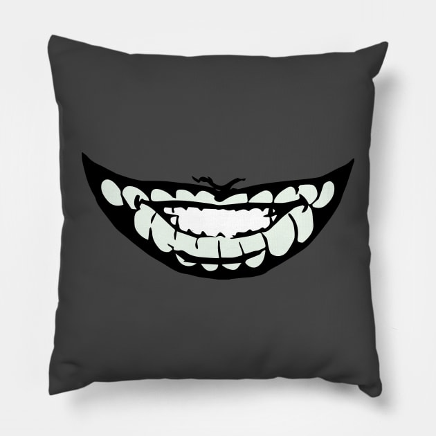 Punch's Grin Pillow by Twogargs