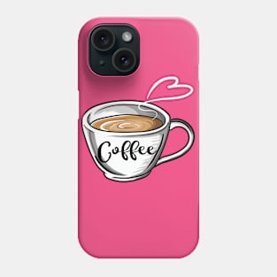 Cute Coffee Shirt Coffee Lover Cup Gift For Mom Women Phone Case