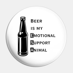 Emotional Support Animal-Beer Pin