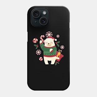 Happy Christmas Polar Bear Phone Case