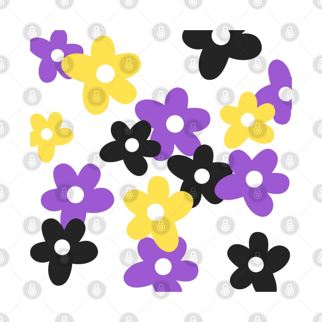 Non Binary Flower Pattern by Football from the Left