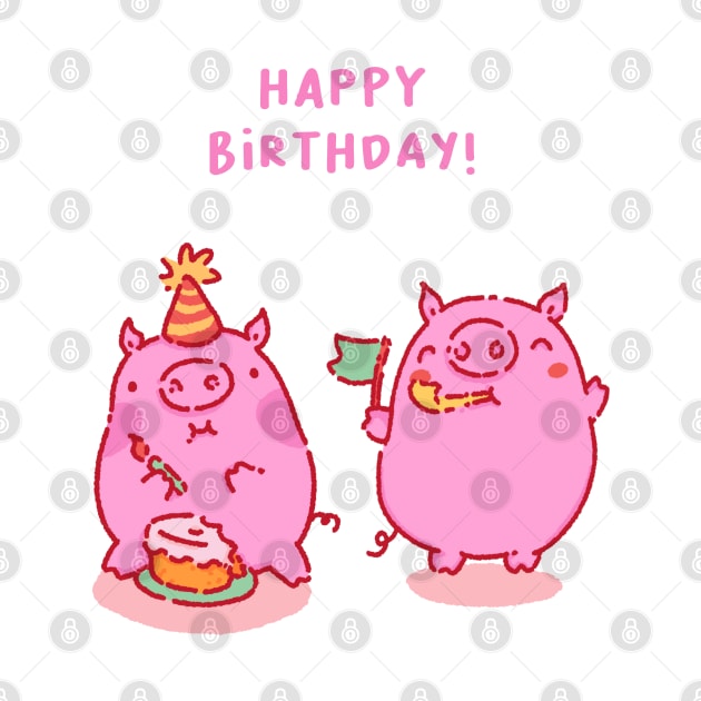 Happy birthday with friends by Tinyarts