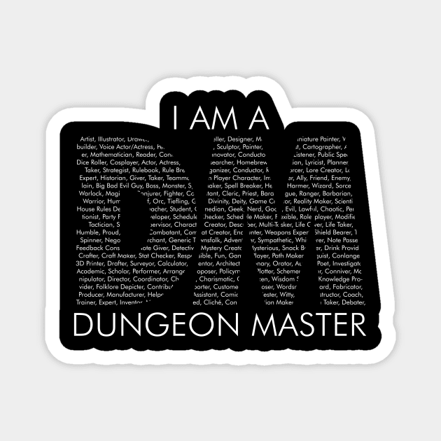 I Am a Dungeon Master Magnet by GorsskyVlogs