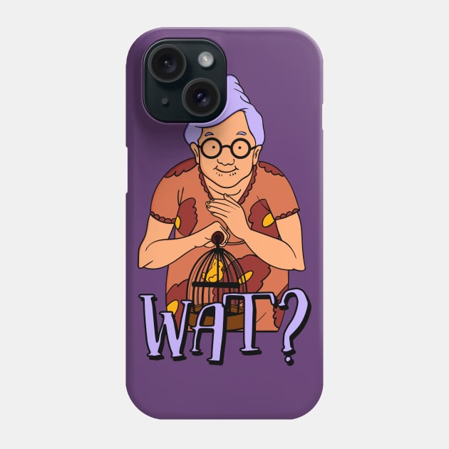 Wat? Mrs. Roger's Neighborhood Phone Case by Meta Cortex