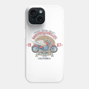 Custom Vintage Motorcycles California Phone Case