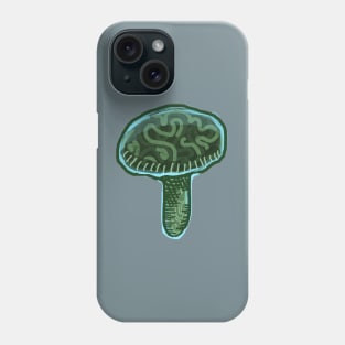 Green Cyan Mushroom Phone Case