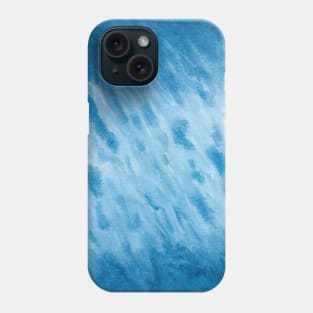 Blue watercolor abstract painting Phone Case