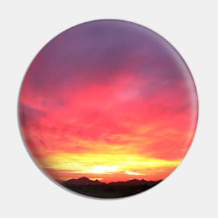 Fiery sky Pin