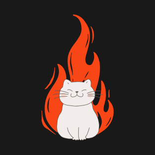Cat in Flames T-Shirt