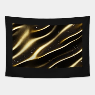 Seamless Black & Gold Texture Patterns XII Tapestry