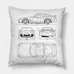 Blueprint Pillow