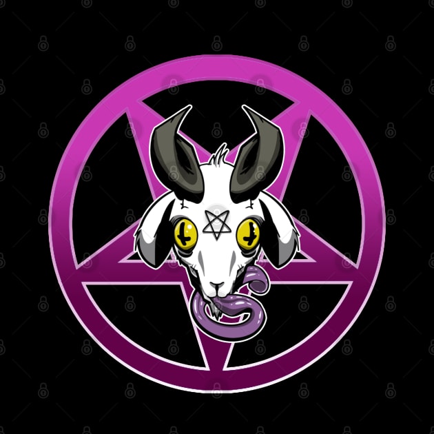 The Pentagram GOAT Pink by GodsBurden