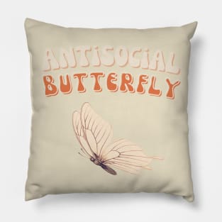 Antisocial Butterfly Pillow