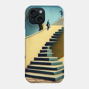 [AI Art] Stairways, inspired by the works of a surrealist master Phone Case