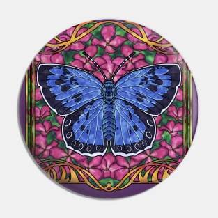 Butterfly blue Pin