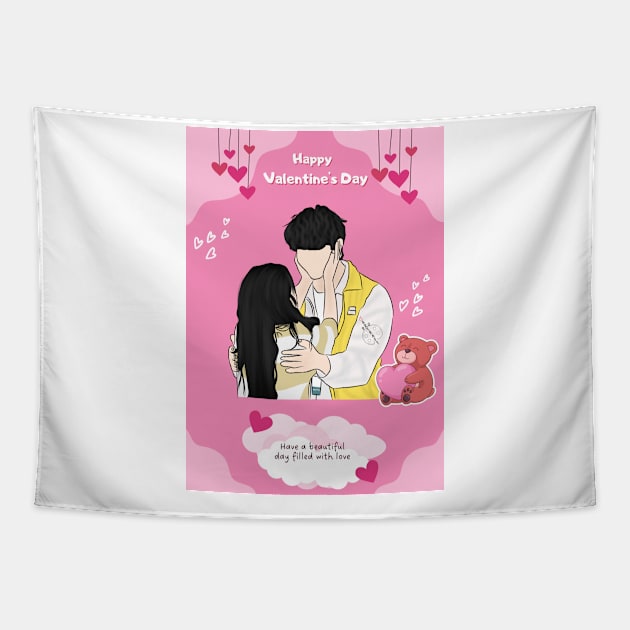 Castway Diva Valentine's Day Special Tapestry by ArtRaft Pro