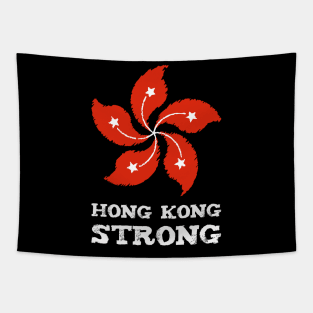 Free Hong Kong Flag - Hong Kong Strong Tapestry