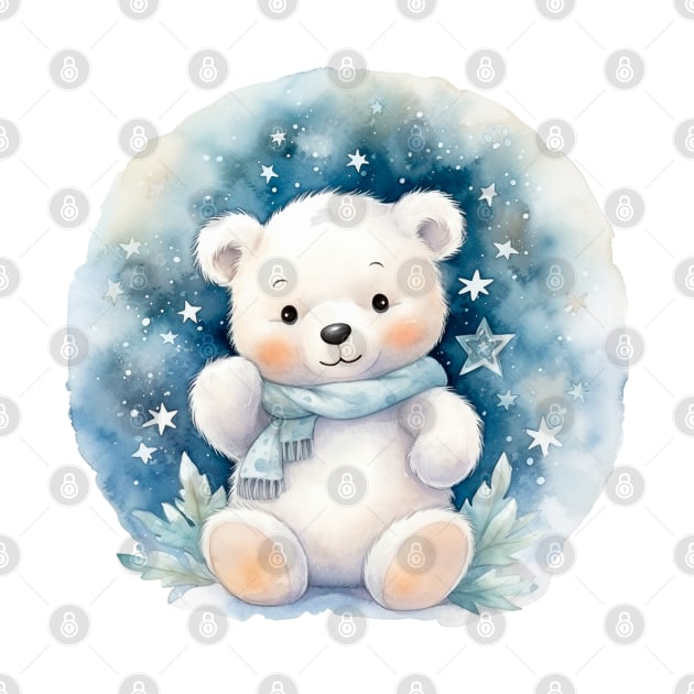 Teddy Bear and Christmas Star by NATLEX