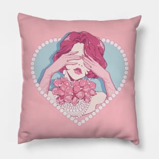 The beautiful manga girl and vintage vibe Pillow