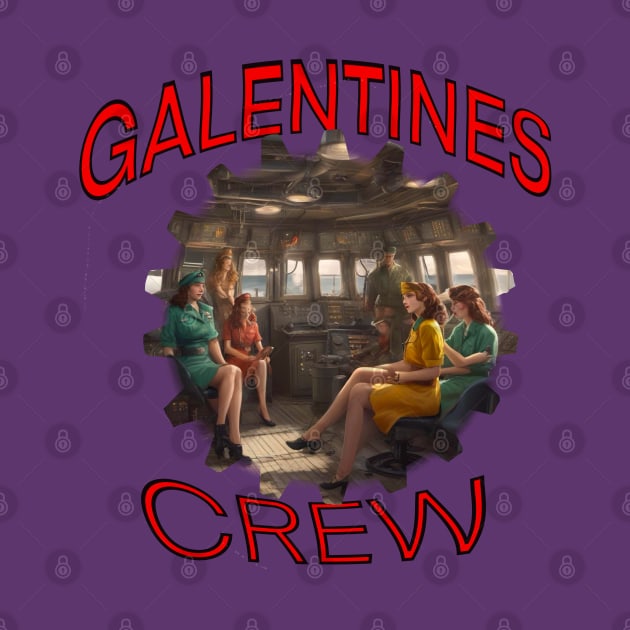 Galentines crew on ships bridge by sailorsam1805