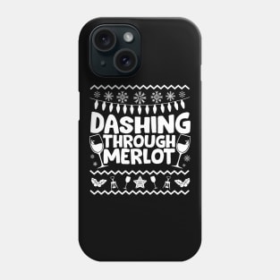 Dashing Through Merlot Phone Case