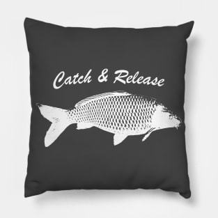 Catch and Release Series, Carp, White color Pillow