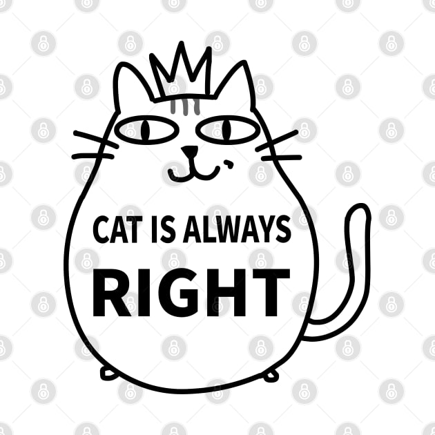 Cat is always right by MoreThanThat