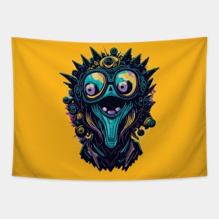 Always Happy Alien Tapestry