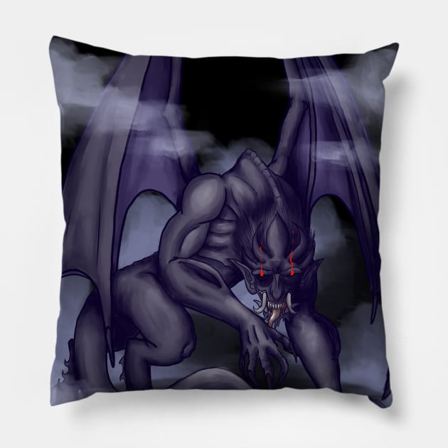 Gargoyle Pillow by KloudKat