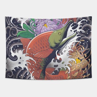 Spawning Salmon Tapestry