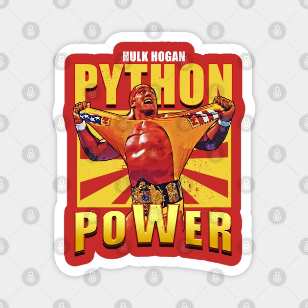 Python Power Hogan Magnet by RetroVania