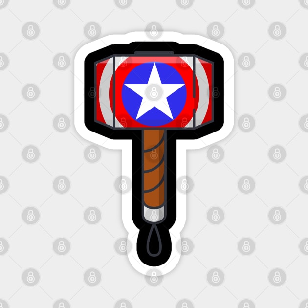 Captain Mjolnir Magnet by BOandCO