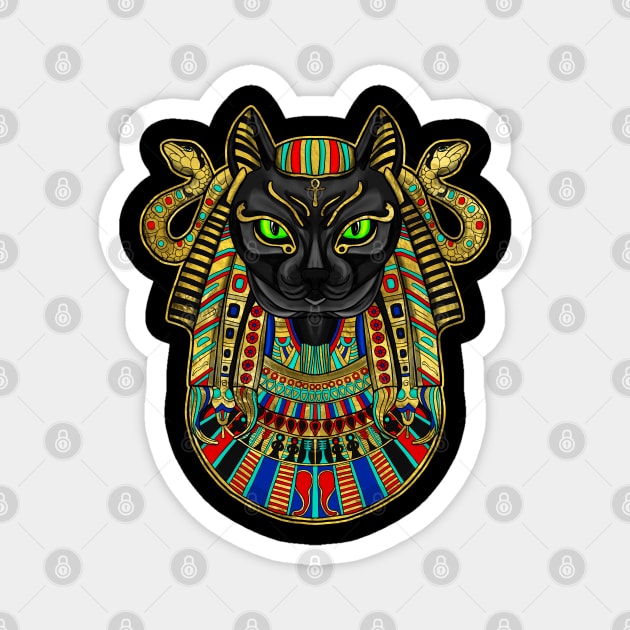 Bastet Egyptian Goddess Magnet by Nartissima