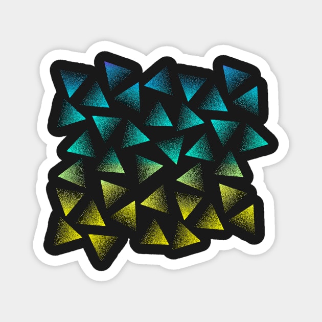 Dotted Triangles Magnet by edwardecho