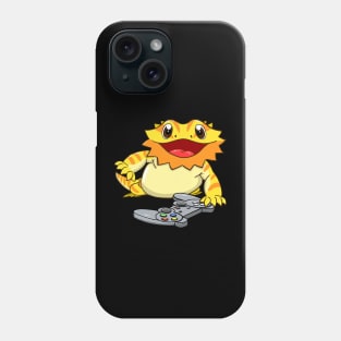 Bearded Dragon Headphones Video Game Phone Case