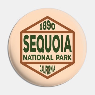 Sequoia National Park badge Pin