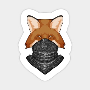 Fox as Bandit with Kerchief Magnet