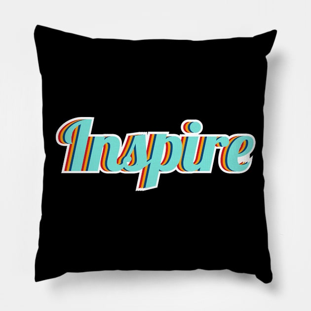 inspire Pillow by FIFTY CLOTH