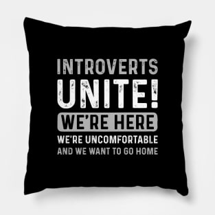 Introverts Unite Pillow