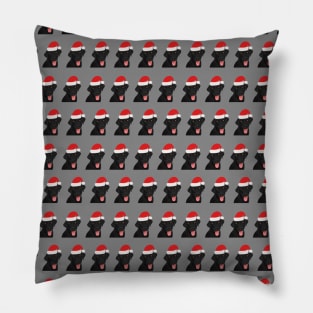 Santa Black Lab Pillow