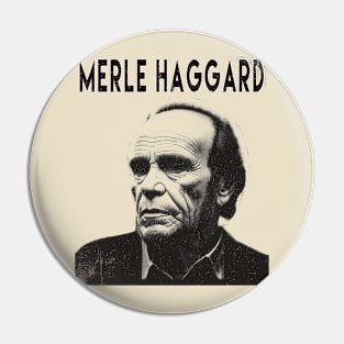 Country Music Fan Design - Merle Haggard Pin