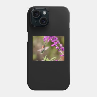 Hummingbird and Flowers Phone Case