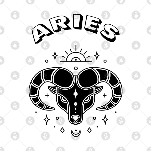 Aries Astrology Sign by GPrez Designs