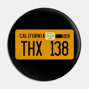 THX138 Licence plate Pin