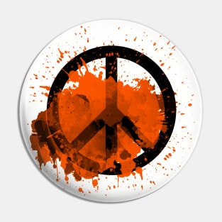 Peace of a Rainbow - Orange Pin