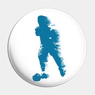 Football Soccer Player - Abstract Watercolor Style Pin